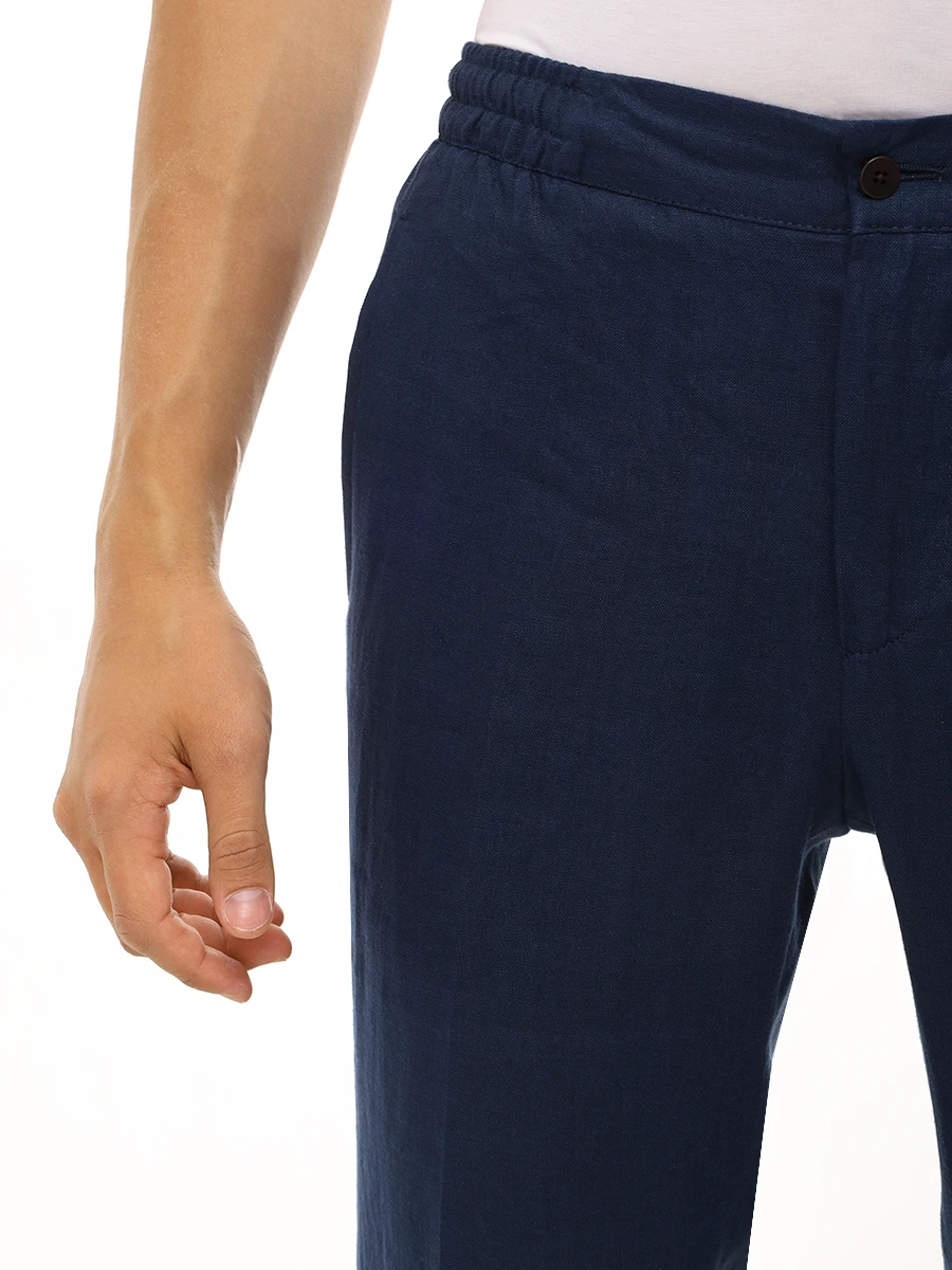 Костюм льняной KITON UMCBUBAH092861000/UPN01H0928610001 Синий  Фото 9