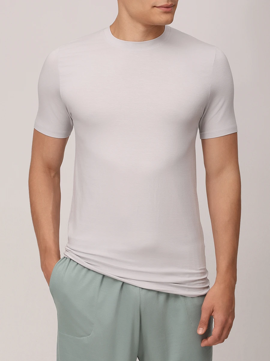 

Футболка из модала, Серый, 700-1341/027