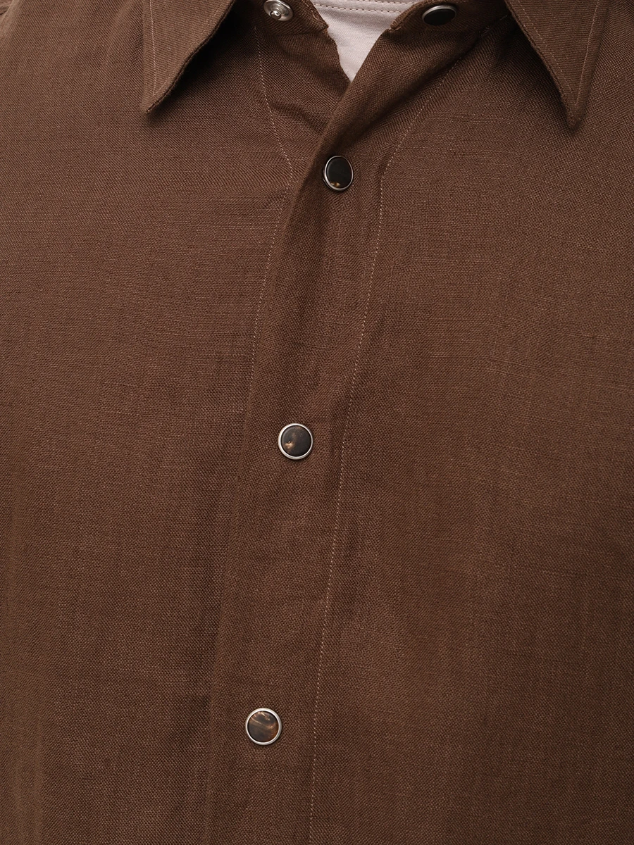 Костюм льняной KITON UMCBUBAH092861600/UPN01H0928616001 Коричневый  Фото 5