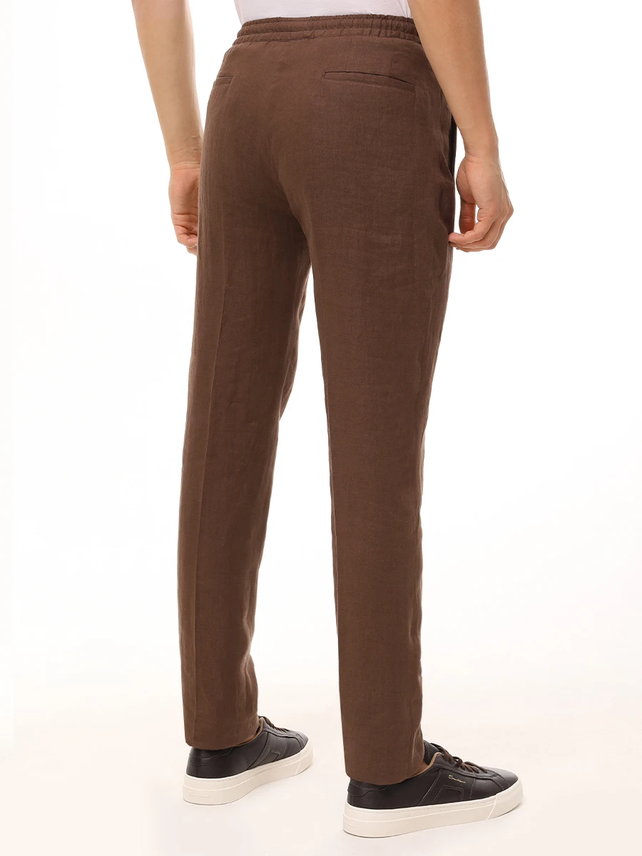 Костюм льняной KITON UMCBUBAH092861600/UPN01H0928616001 Коричневый  Фото 7