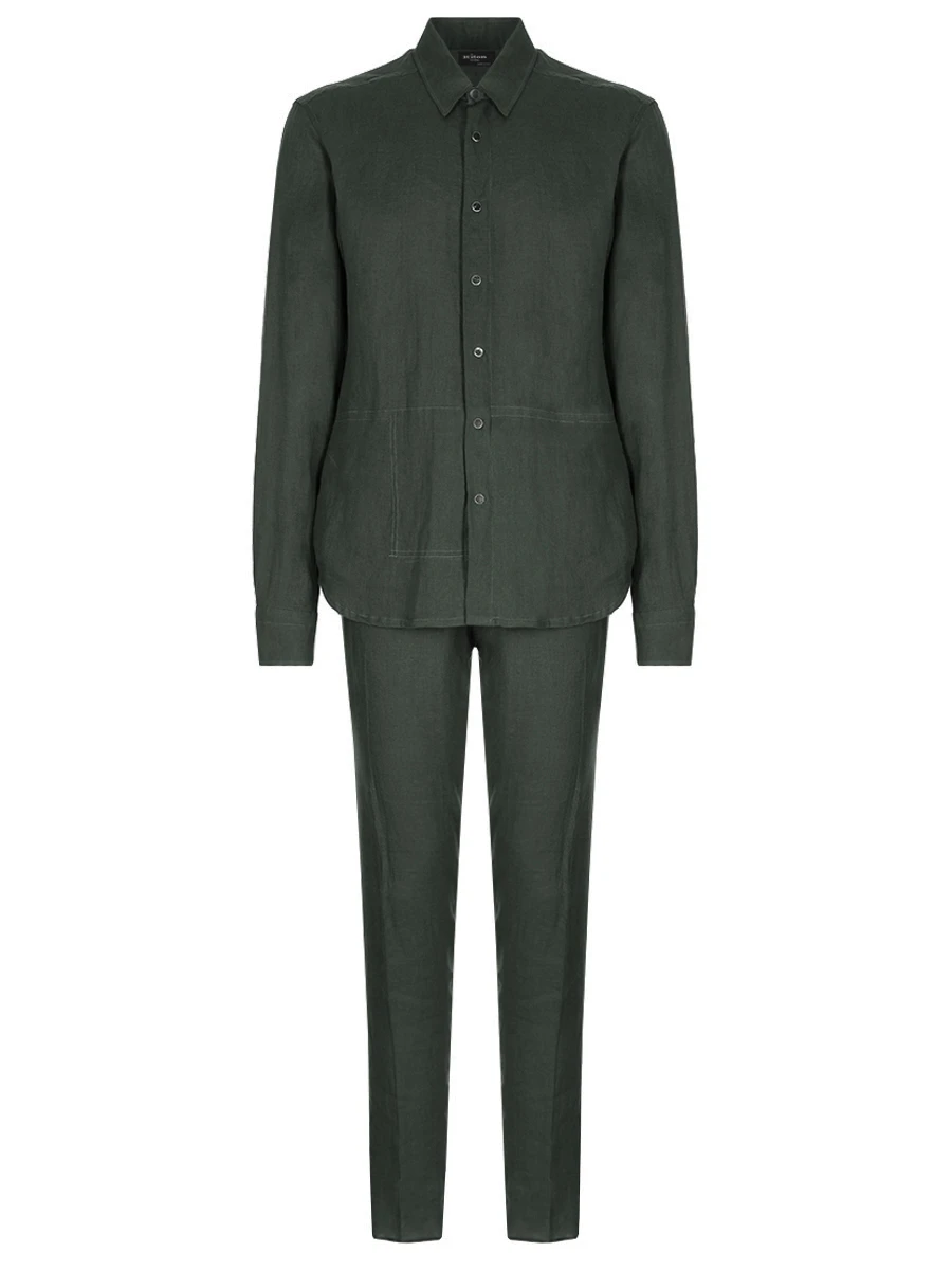 Костюм льняной KITON UMCBUBAH092861100/UPN01H0928611001 Зеленый 