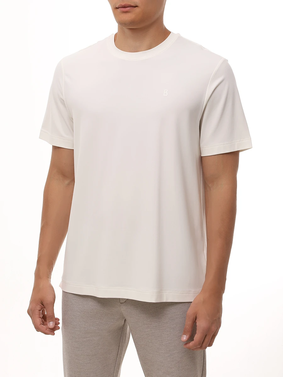 Футболка из модала Levent BOGNER 58039442/753 LEVENT Белый  Фото 4