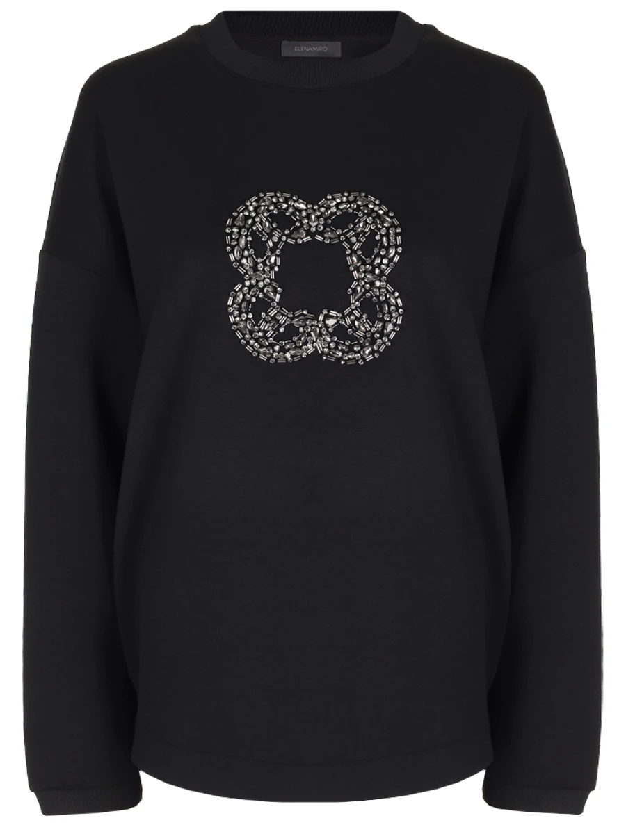 

Толстовка со стразами, Черный, G835Z080KH33