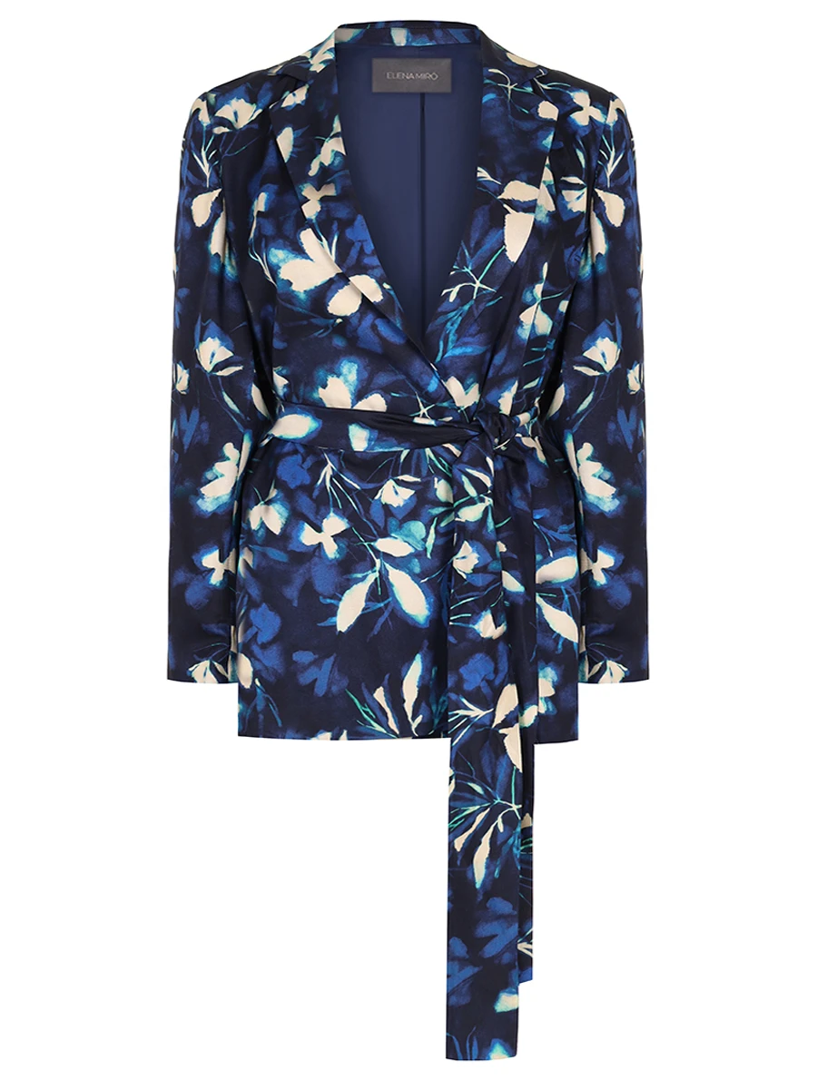 

Пиджак из вискозы, Цветочный принт, Q119P0482701
