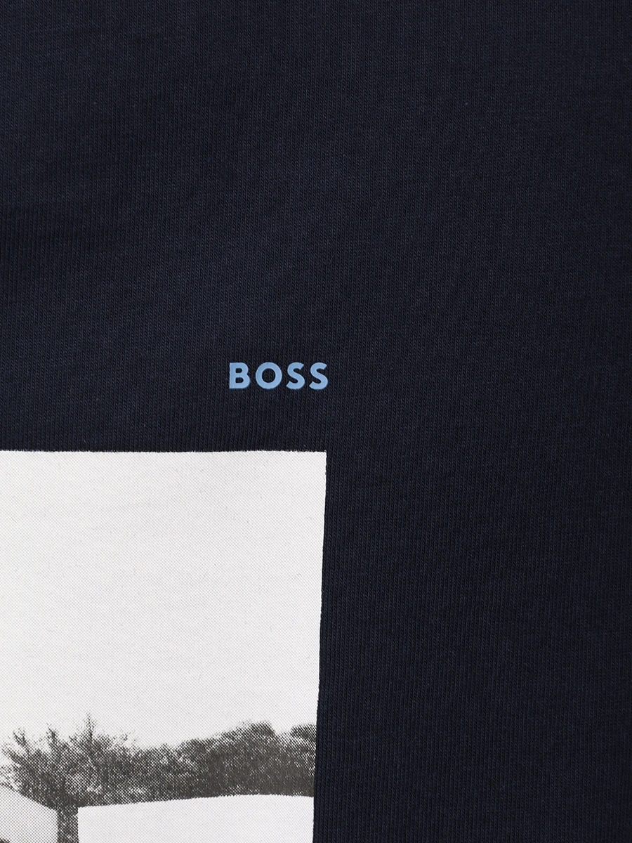 Футболка хлопковая BOSS 50534919/404 Белый  Фото 6