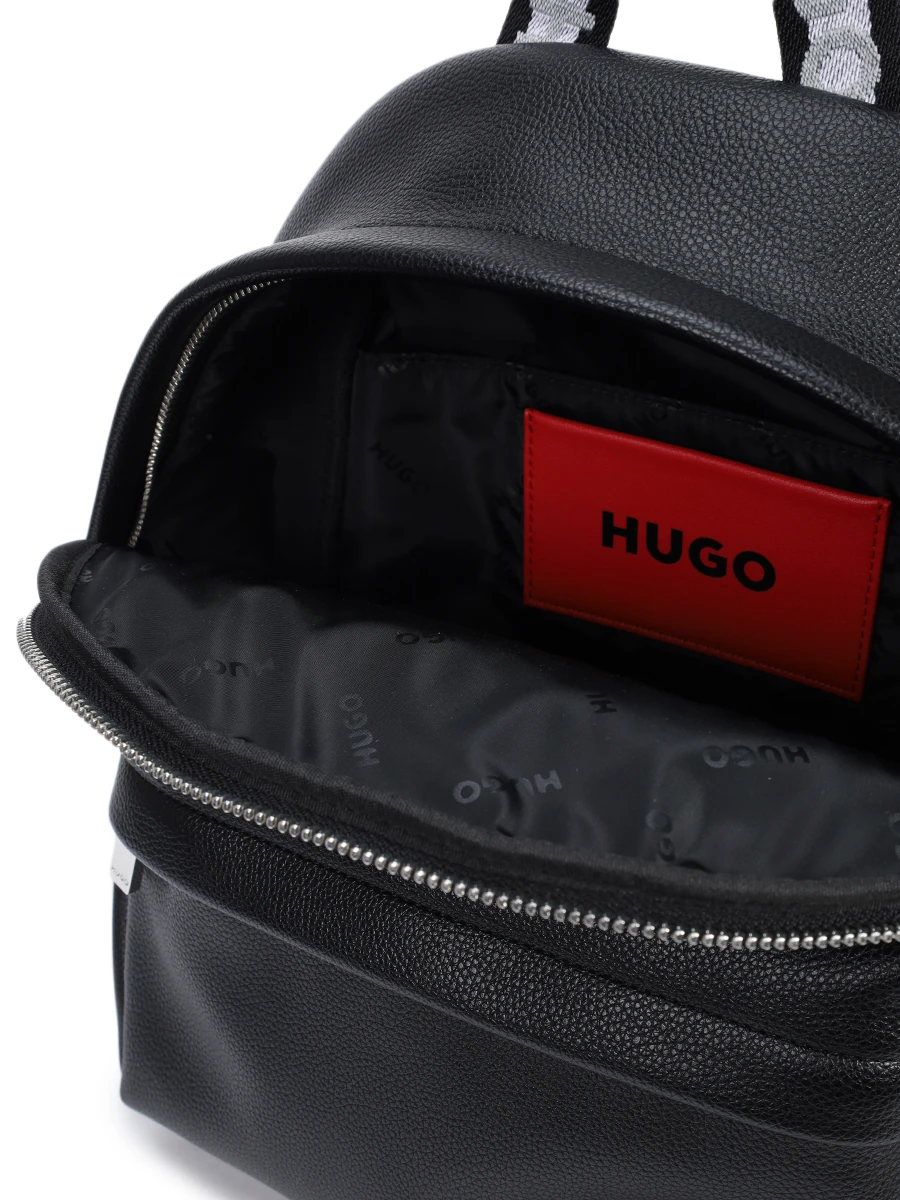 Рюкзак из экокожи HUGO 50543261/005 Черный  Фото 3