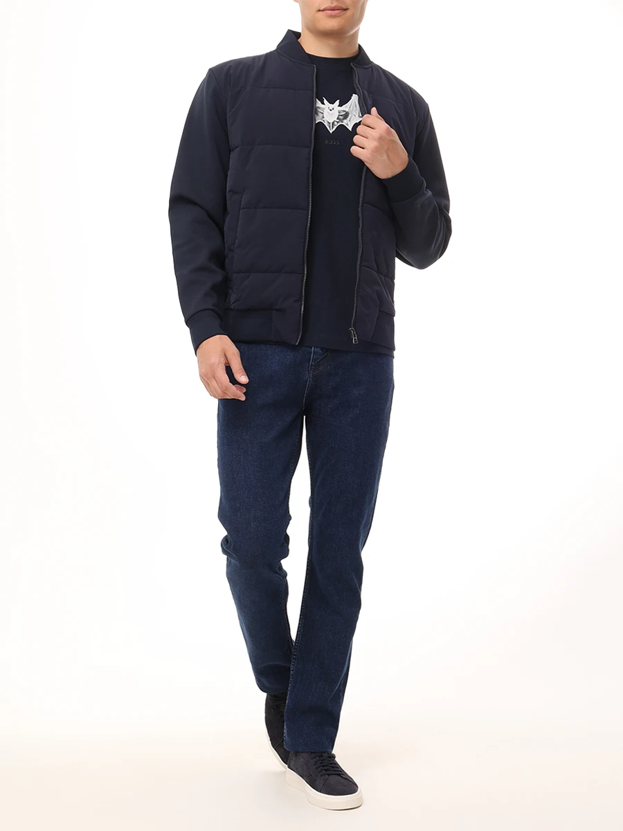 Джинсы Slim Fit хлопковые BOSS 50532515/407 Синий  Фото 2