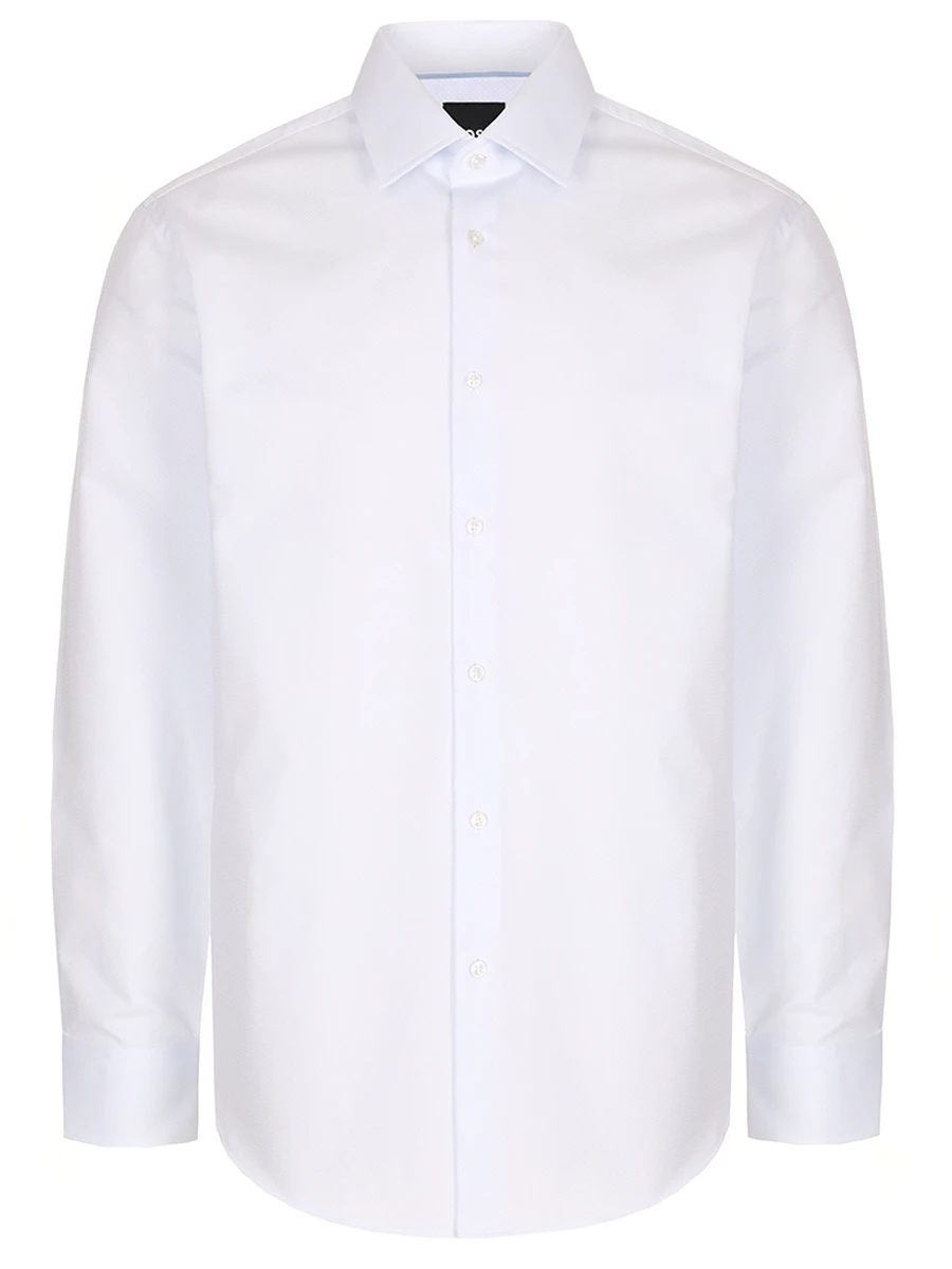 Рубашка Regular Fit хлопковая BOSS 50533979/100 Белый 