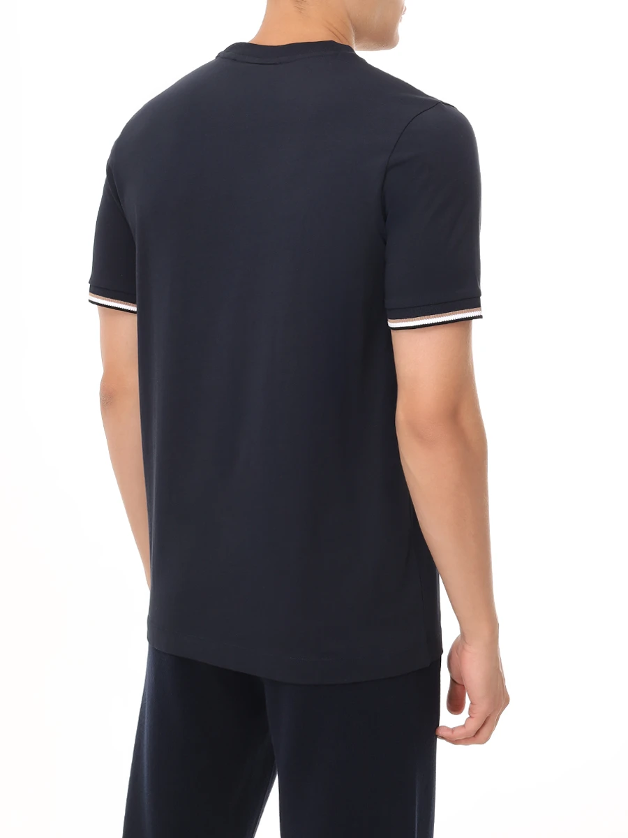 Футболка хлопковая BOSS 50501097/404 Синий  Фото 3