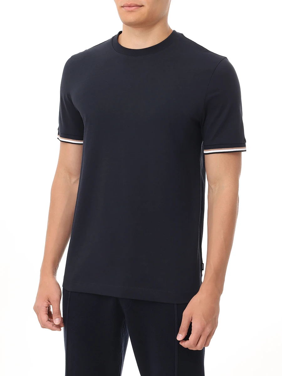Футболка хлопковая BOSS 50501097/404 Синий  Фото 4