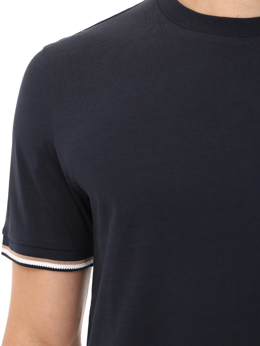 Футболка хлопковая BOSS 50501097/404 Синий  Фото 5