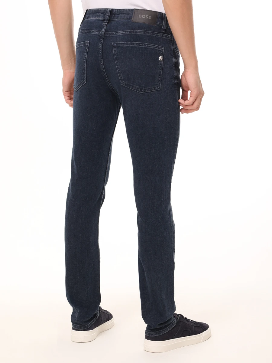 Джинсы Slim Fit хлопковые BOSS 50533173/408 Синий  Фото 3