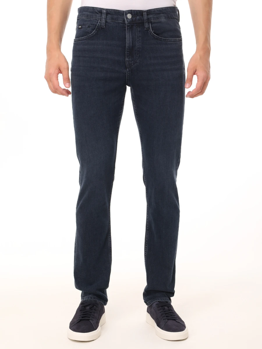 Джинсы Slim Fit хлопковые BOSS 50533173/408 Синий  Фото 4