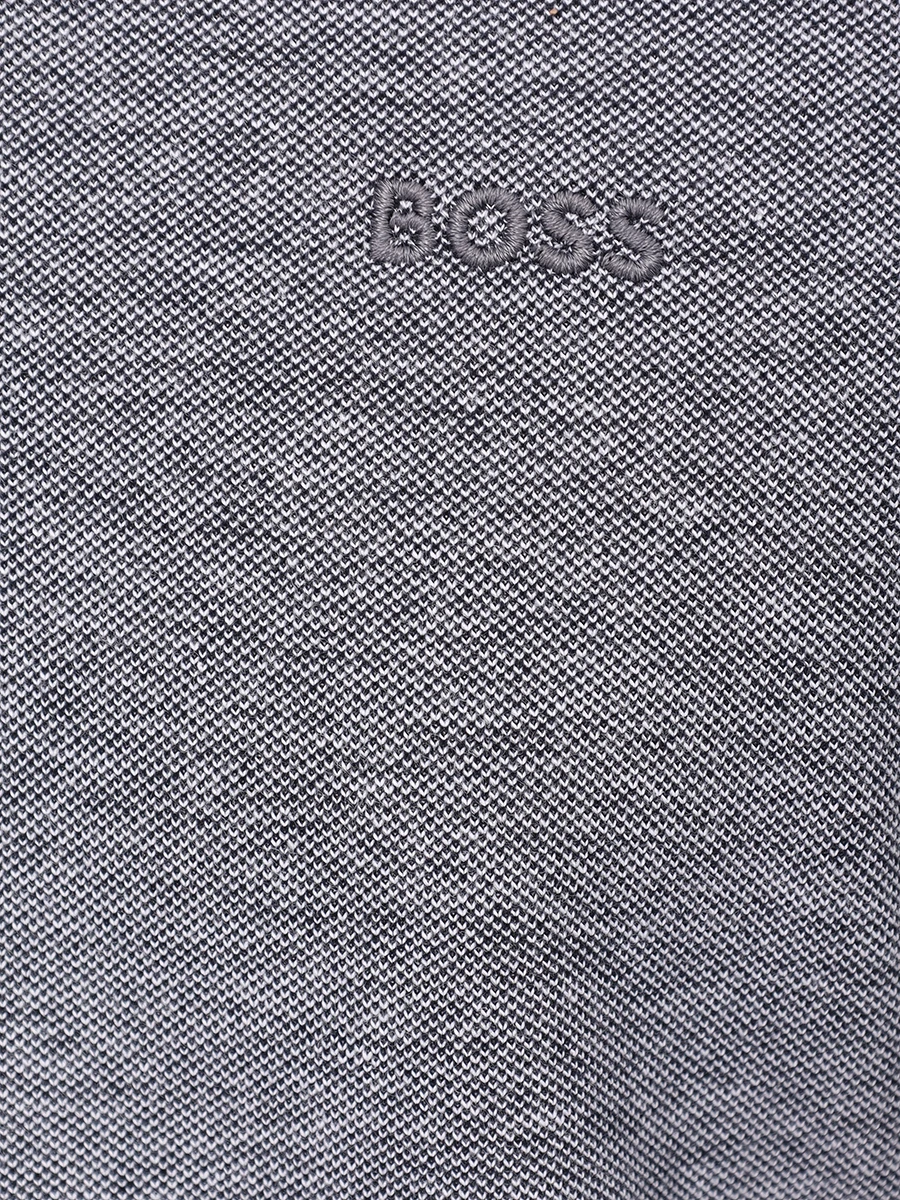 Поло хлопковое BOSS 50531352/404 Синий  Фото 6