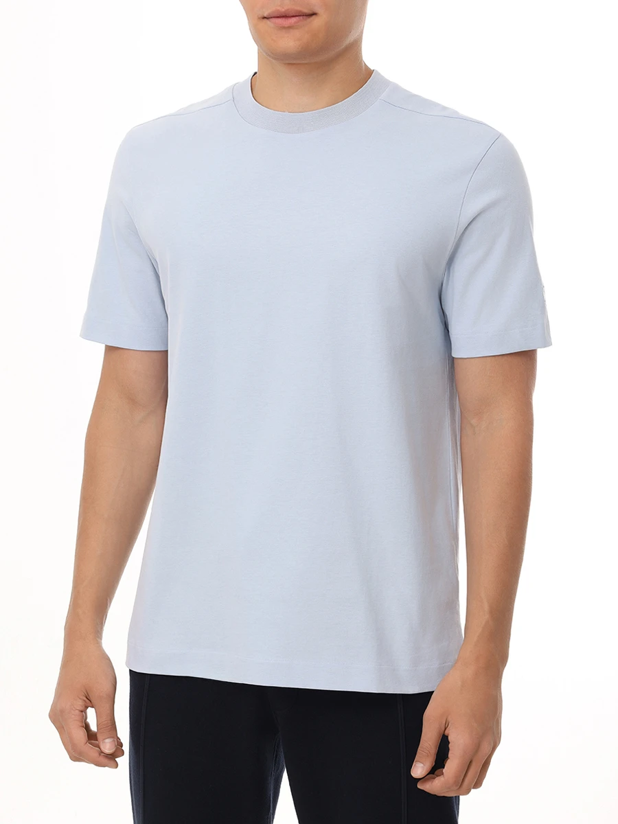 

Футболка хлопковая, Голубой, 50537352/454