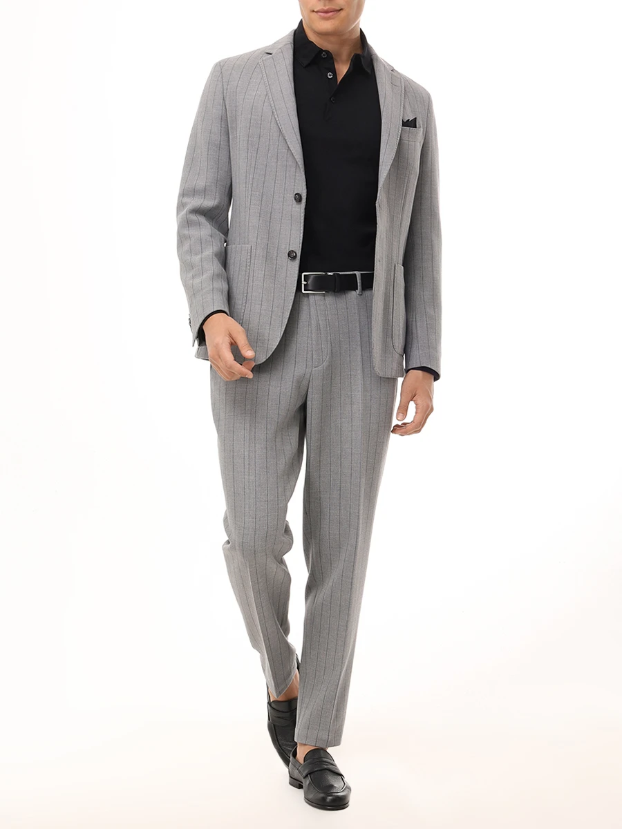 Поло Slim Fit хлопковое BOSS 50533572/001 Черный  Фото 2