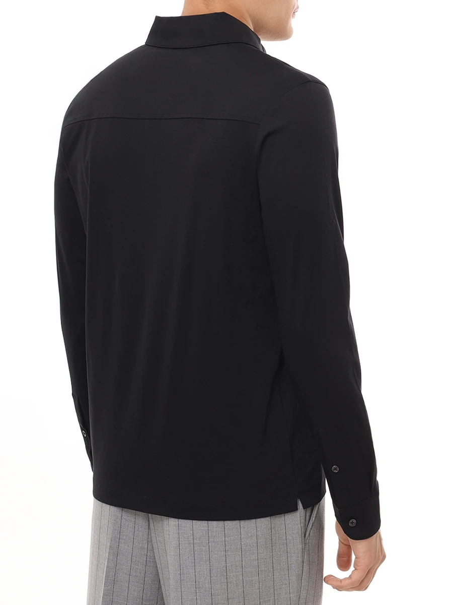 Поло Slim Fit хлопковое BOSS 50533572/001 Черный  Фото 3