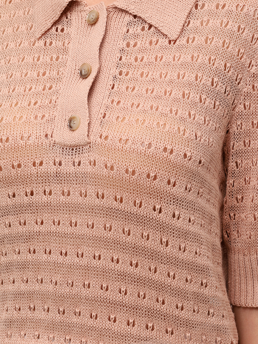 Поло хлопковое SHATU SH3425_Т73 Бежевый  Фото 6