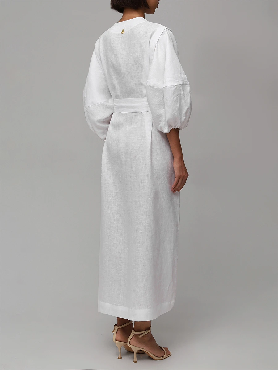 Платье льняное LÉAH BC.TUN.076.4000.100 Белый  Фото 4