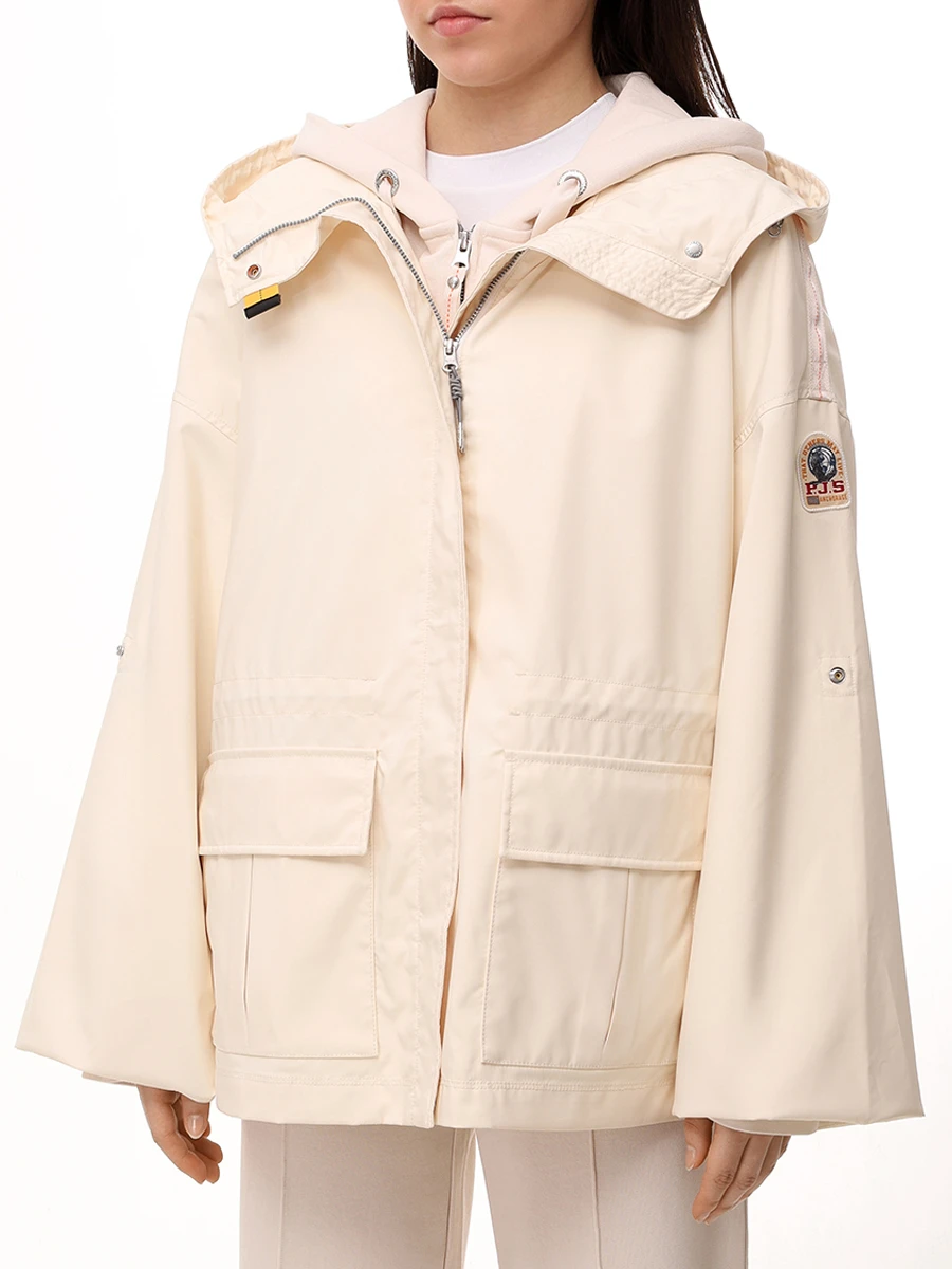 Ветровка однотонная PARAJUMPERS 25SMPWJKBS32/775 HAILEE Кремовый  Фото 4
