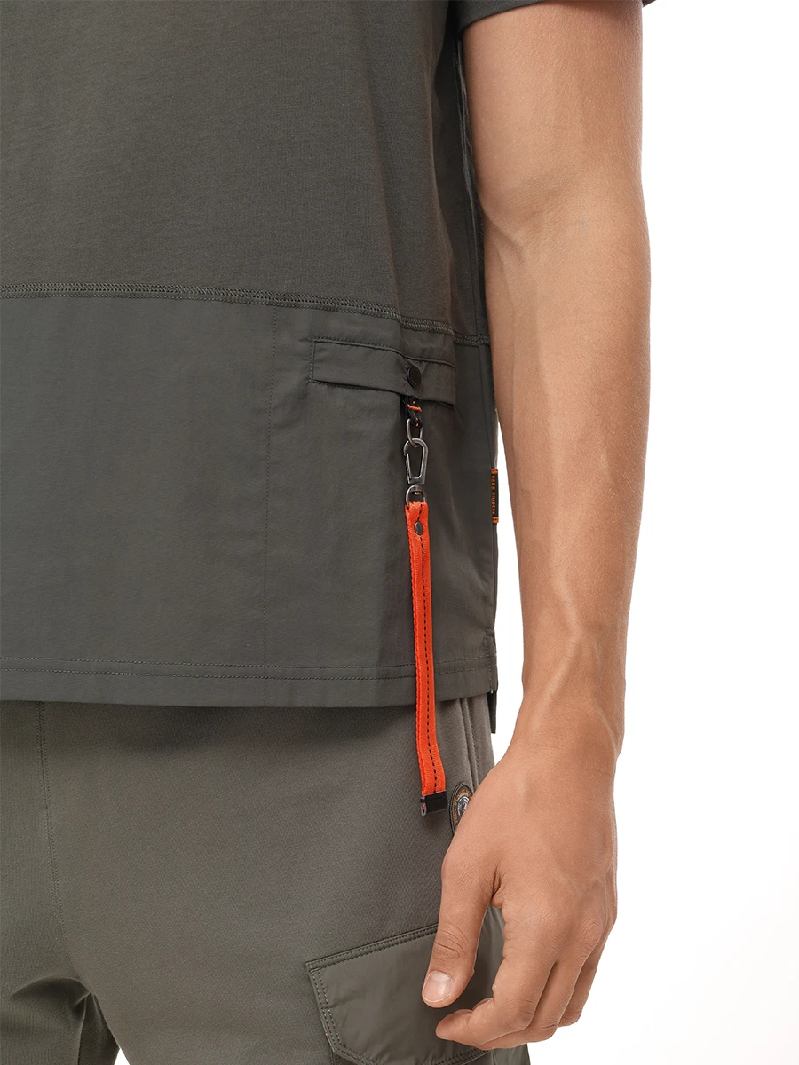 

Футболка хлопковая, Зеленый, 25SMPMTSRE08/343 CLINT