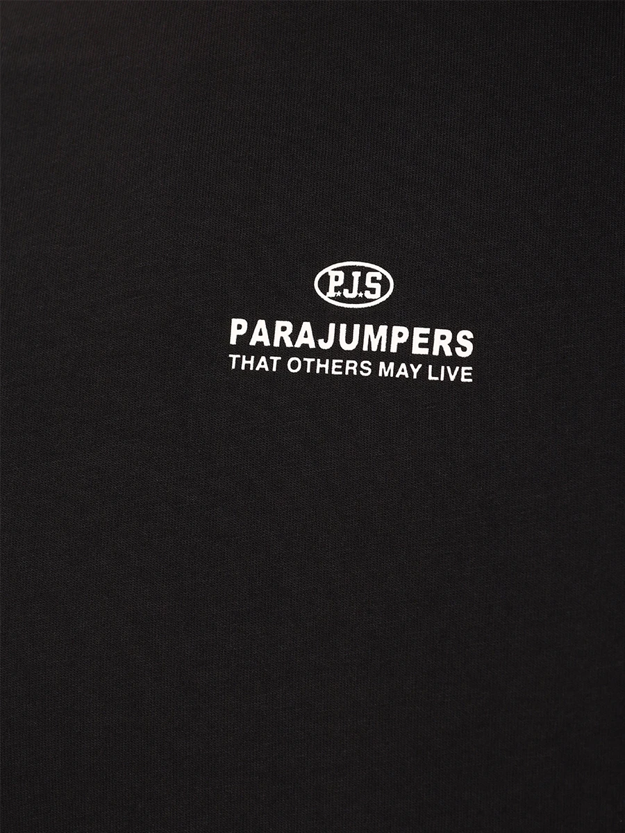 Футболка хлопковая PARAJUMPERS 25SMPMTSRE08/541 CLINT Черный  Фото 6