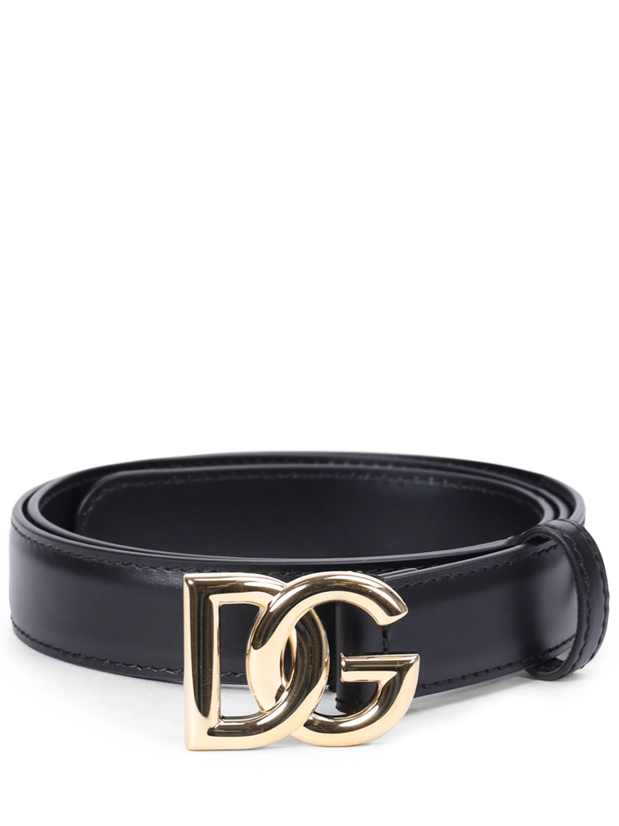 Ремень кожаный DOLCE & GABBANA BE1447 AW576 80999 Черный 