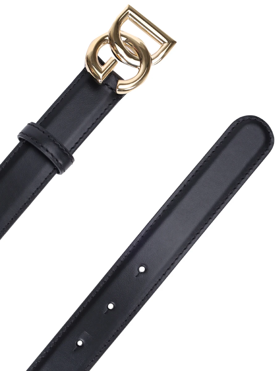 Ремень кожаный DOLCE & GABBANA BE1447 AW576 80999 Черный  Фото 3