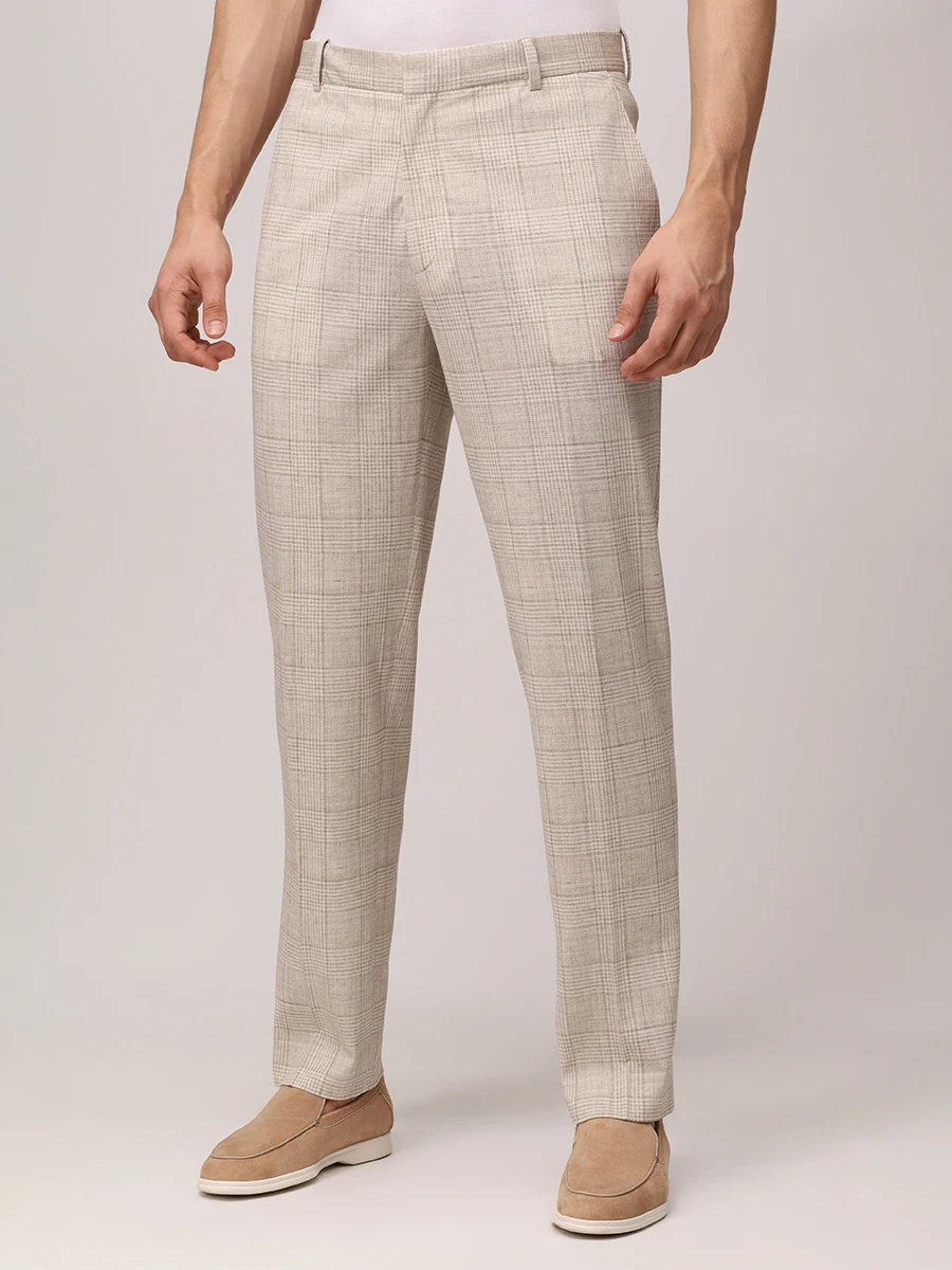 

Брюки хлопковые, Клетка, CN4759/MACAD Светло-