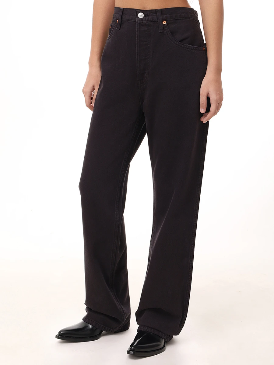 Джинсы хлопковые REDONE 184-3WHRL/D Черный  Фото 4