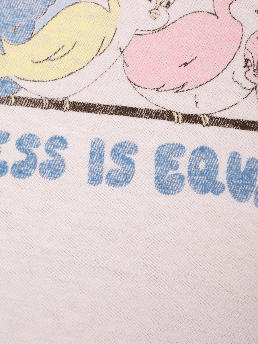 Футболка хлопковая REDONE 024-02WCGT325 Кремовый  Фото 6