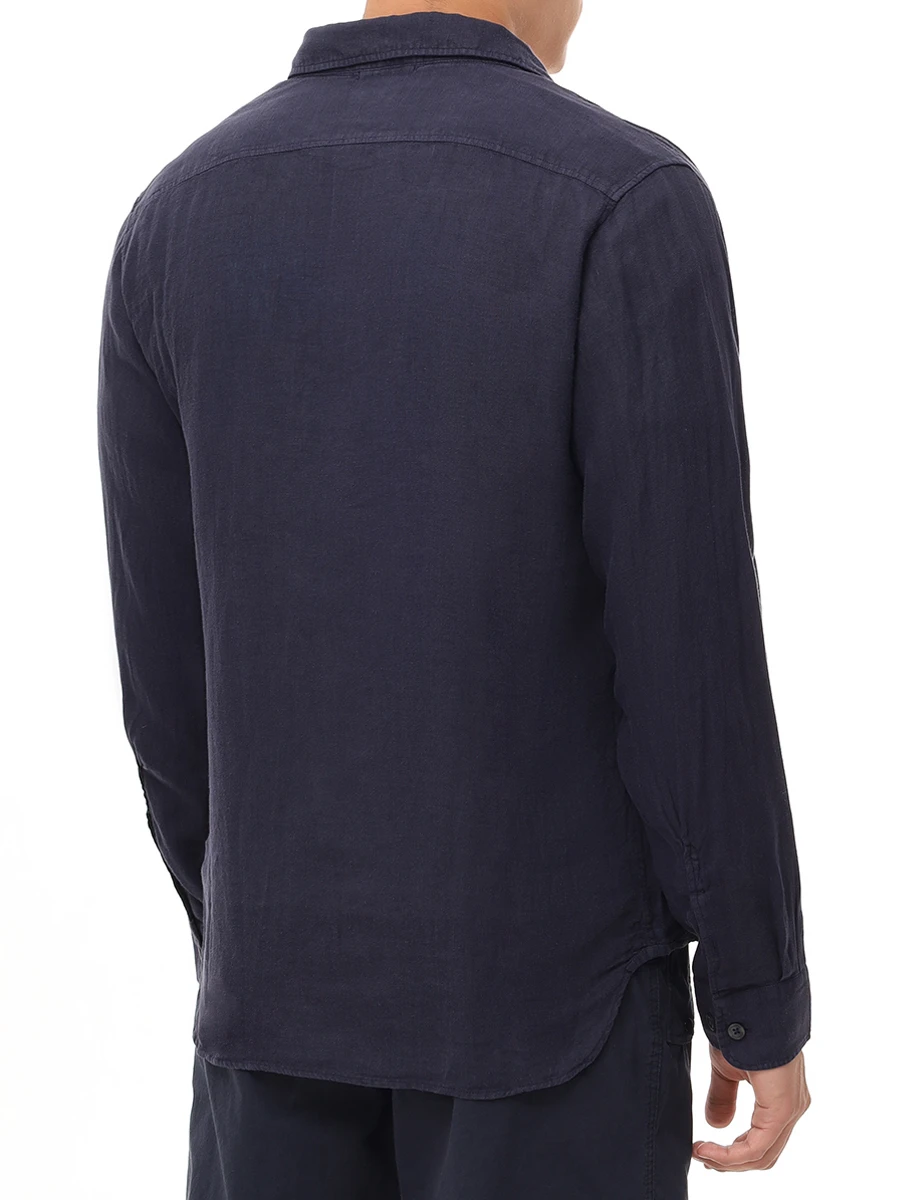 Рубашка льняная CP COMPANY 18CMSH250A005415G 888 Синий  Фото 3