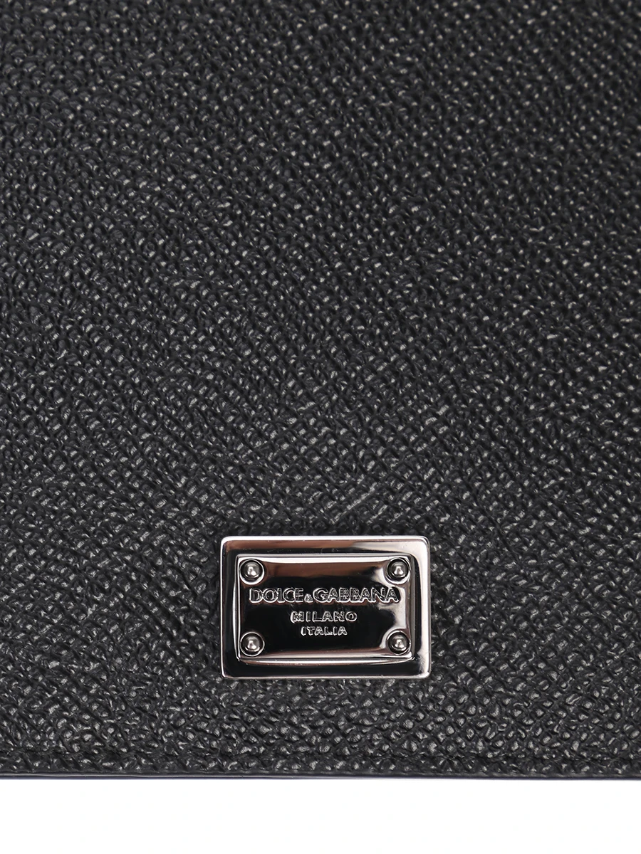 Обложка кожаная DOLCE & GABBANA BP2215 AG219 80999 Черный  Фото 4