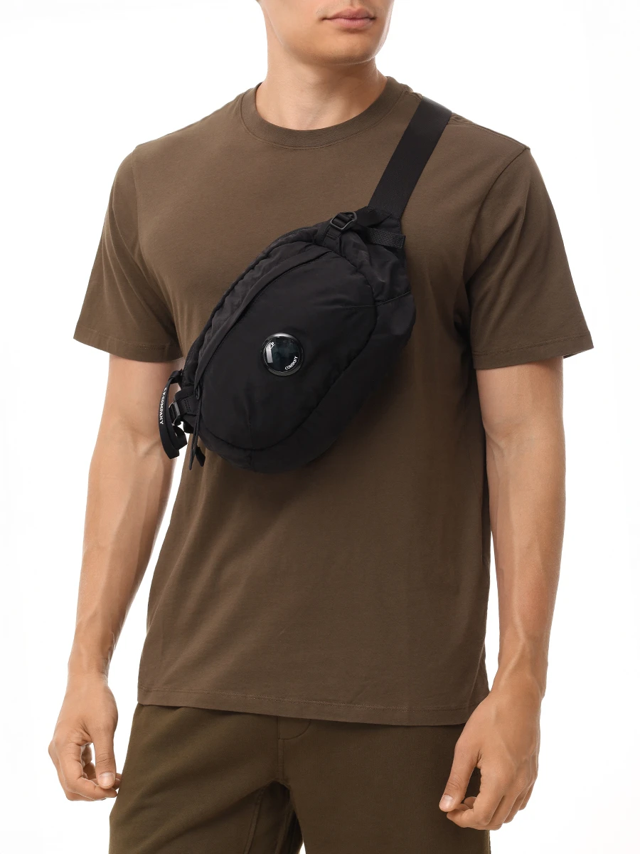 Сумка текстильная CP COMPANY 18CMAC112A-005269G/999 Черный  Фото 2