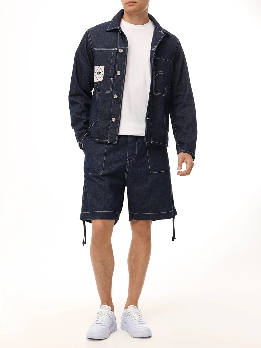 Шорты Loose Fit джинсовые CP COMPANY 18CMBE158A-110295W/D08 Синий  Фото 2
