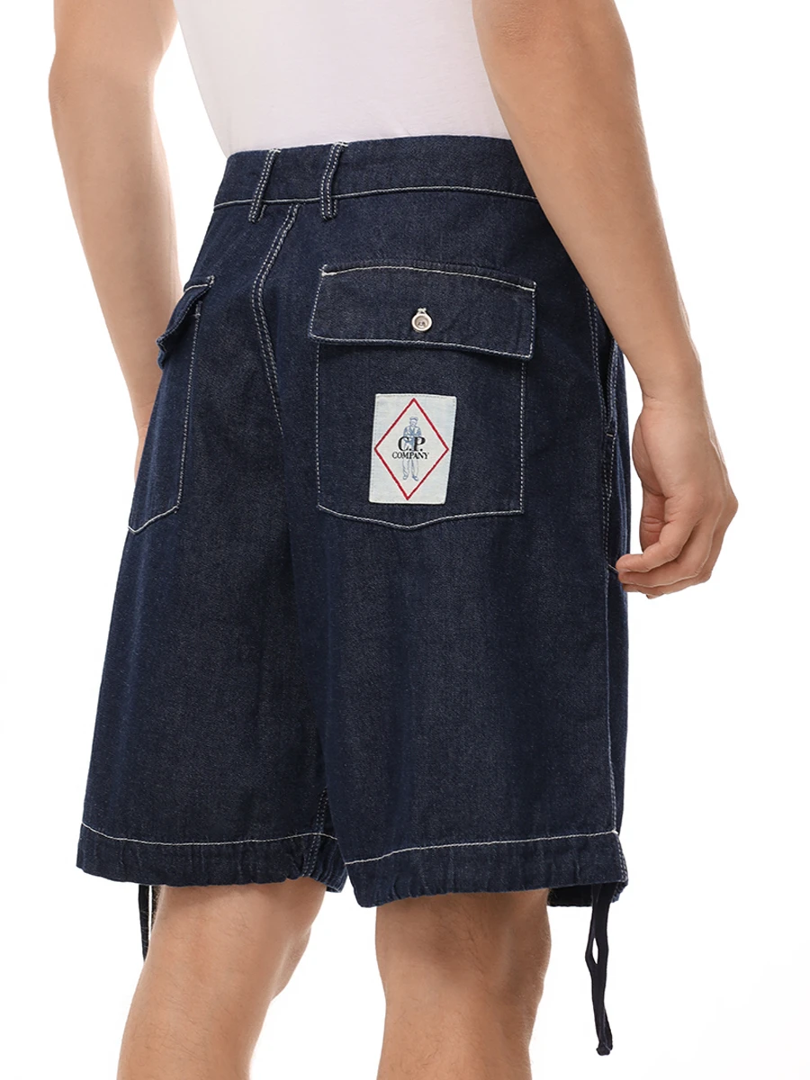 Шорты Loose Fit джинсовые CP COMPANY 18CMBE158A-110295W/D08 Синий  Фото 3