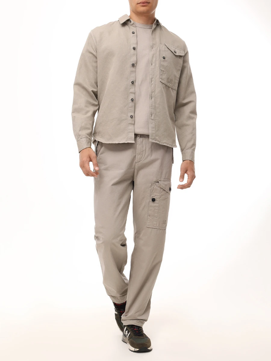 Футболка хлопковая CP COMPANY 18CMTS179A-005697G/327 Бежевый  Фото 2