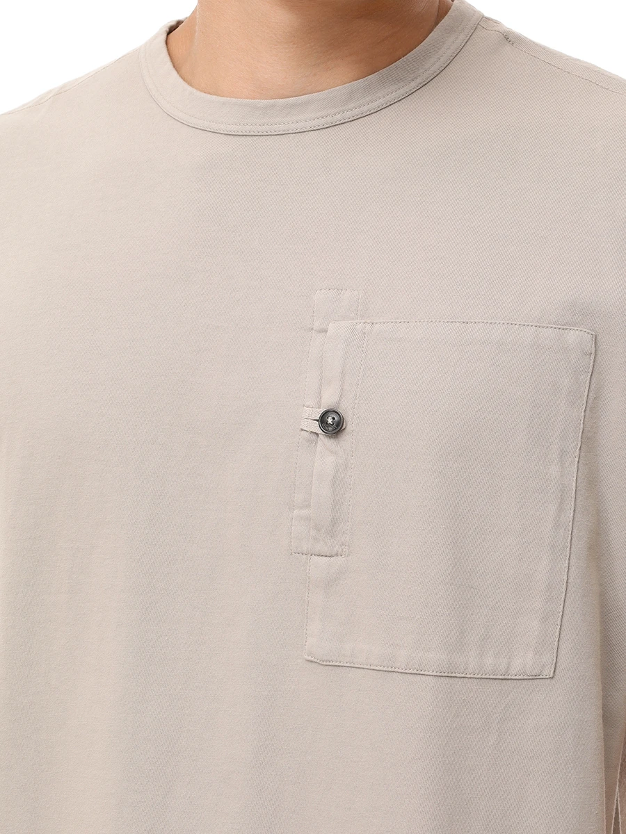 Футболка хлопковая CP COMPANY 18CMTS179A-005697G/327 Бежевый  Фото 5