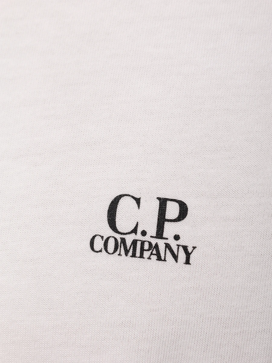 Футболка хлопковая CP COMPANY 18CMTS030A-005100W/103 Белый  Фото 6