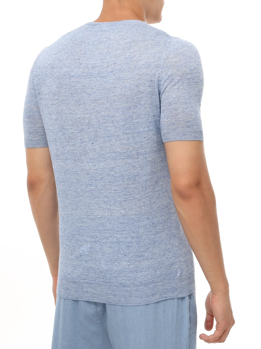 Футболка льняная GRAN  SASSO 57177/24801/510 Голубой  Фото 3