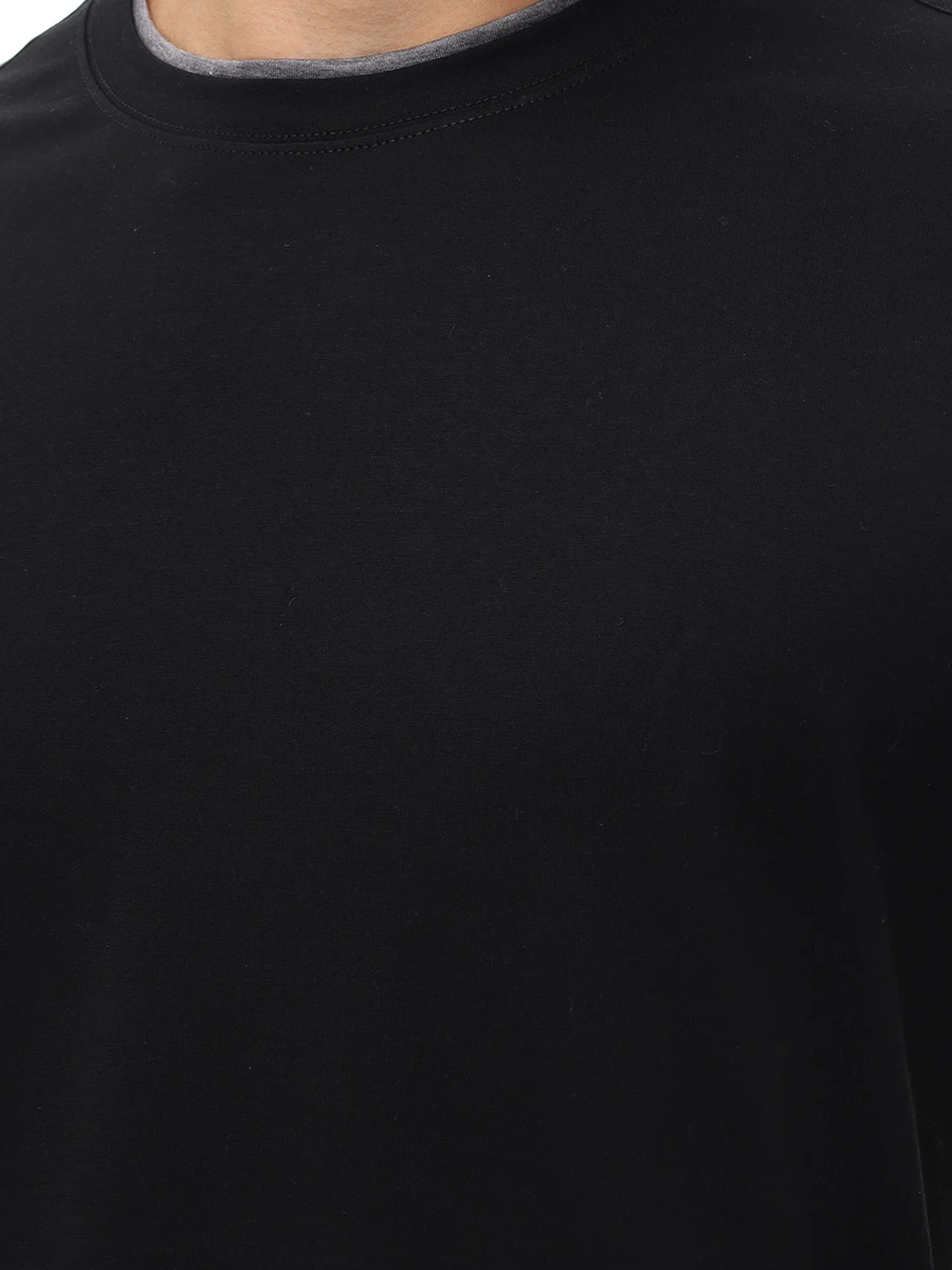 Футболка хлопковая GRAN  SASSO 60123/73710/099 Темно- Черный  Фото 5