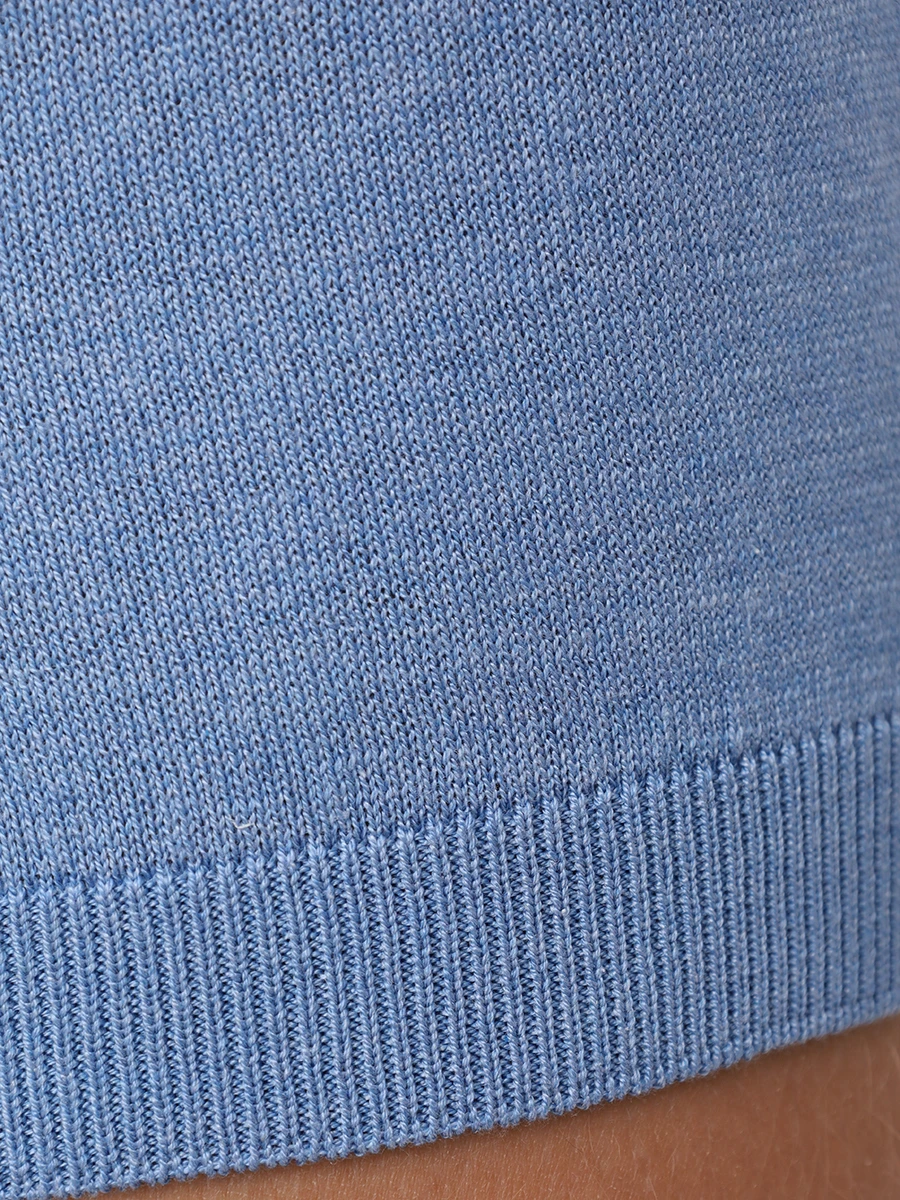 Поло шелковое GRAN  SASSO 43166/23506/530 Голубой  Фото 6