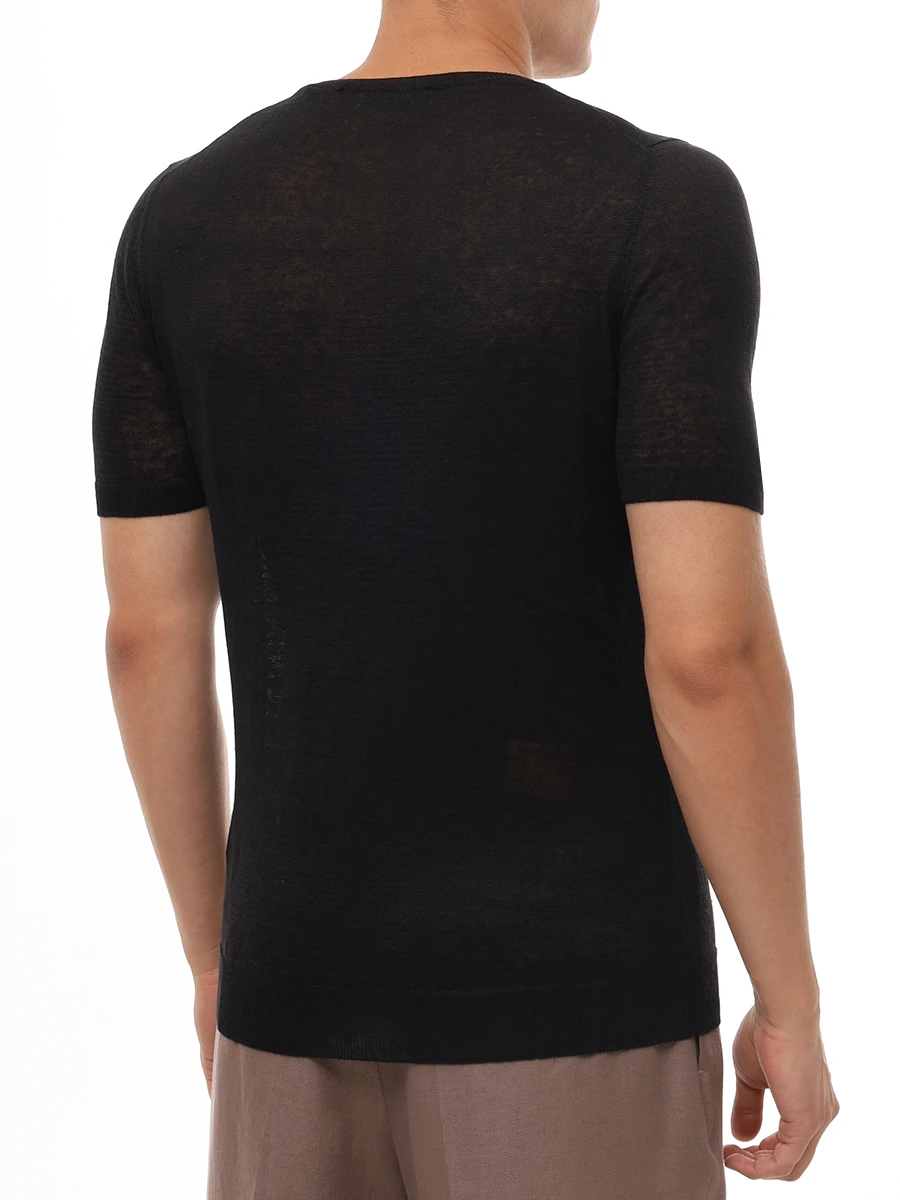 Футболка льняная GRAN  SASSO 57177/24801/099 Темно- Синий  Фото 3