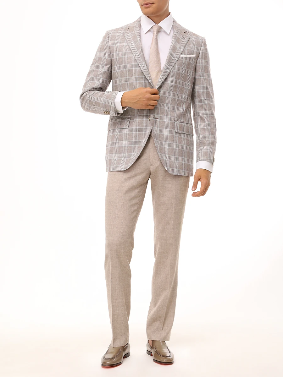 Брюки шерстяные BERWICH LP184U_BEIGE_SC/1 Бежевый  Фото 2