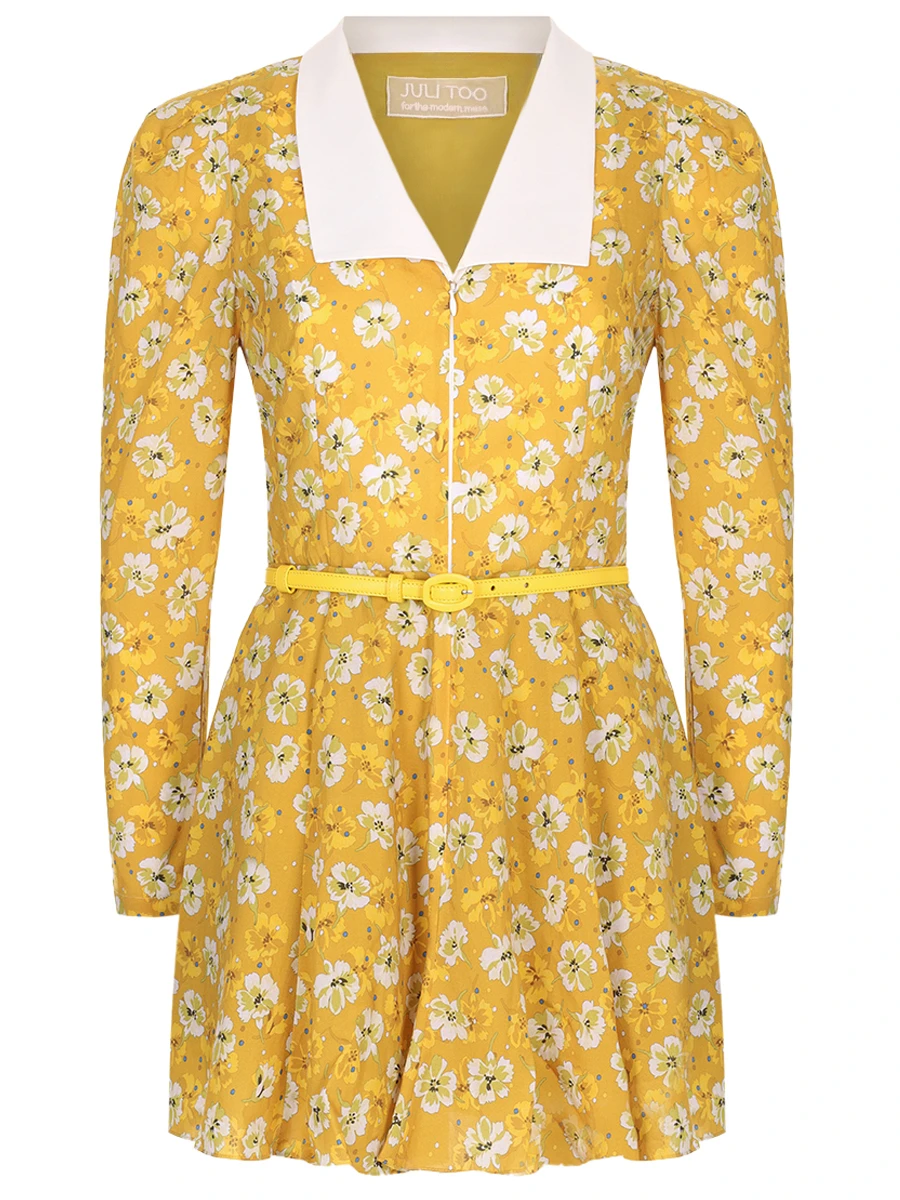 Платье хлопковое JULI TOO Chris Желтый 