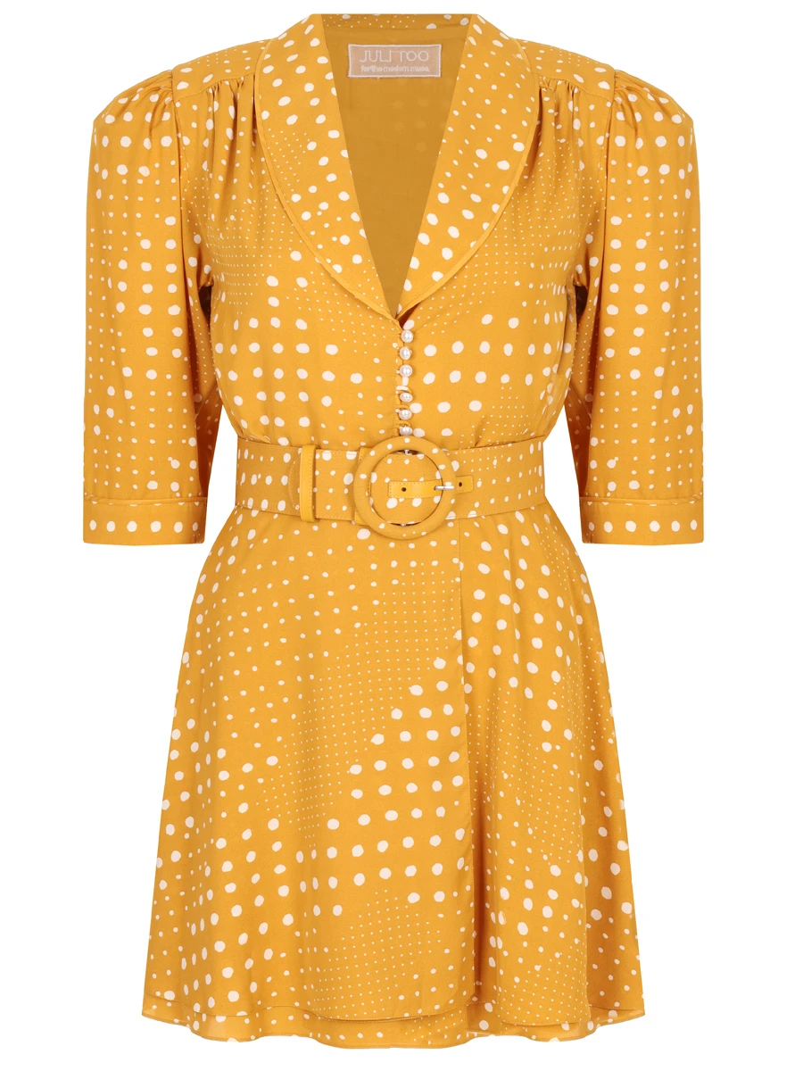 Платье из вискозы JULI TOO Vivian Желтый 