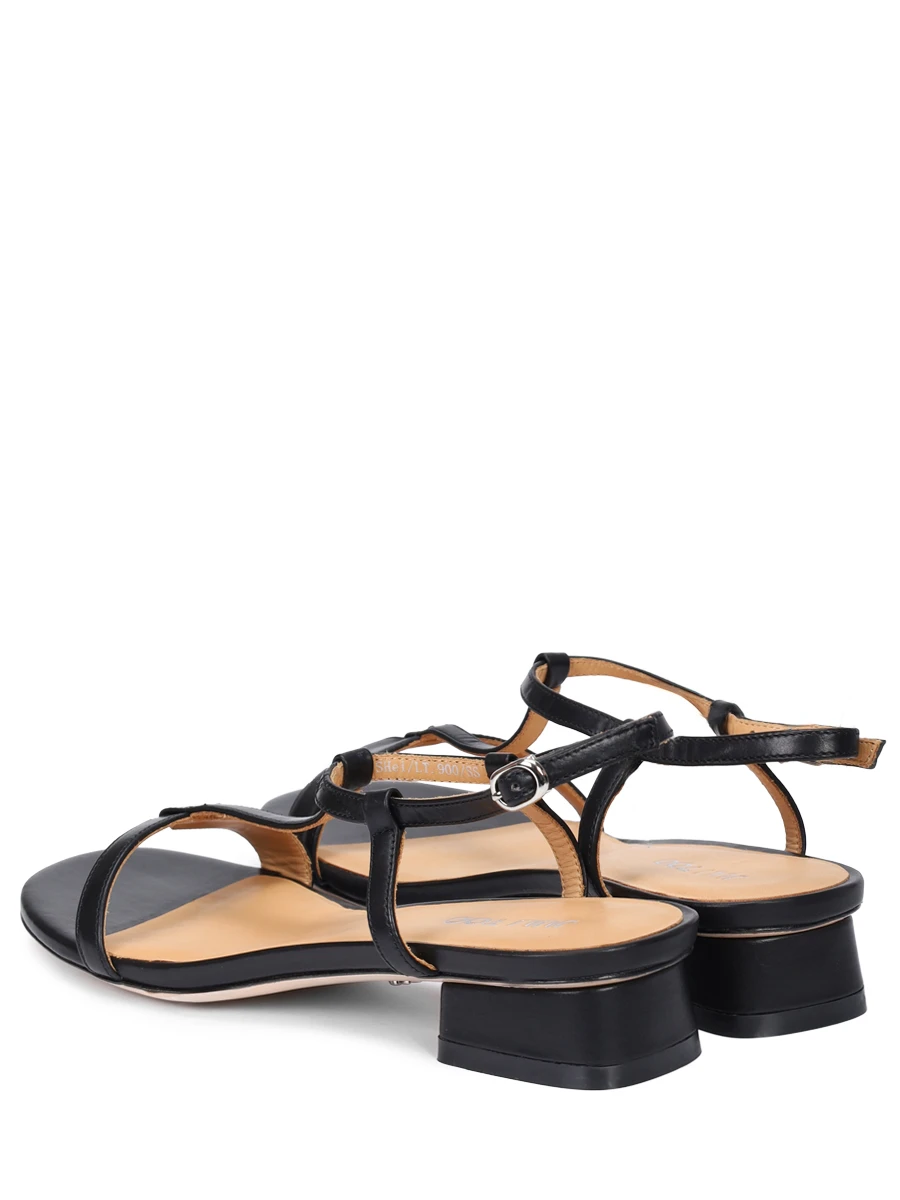 Сандалии кожаные JULI TOO Rose Черный  Фото 4