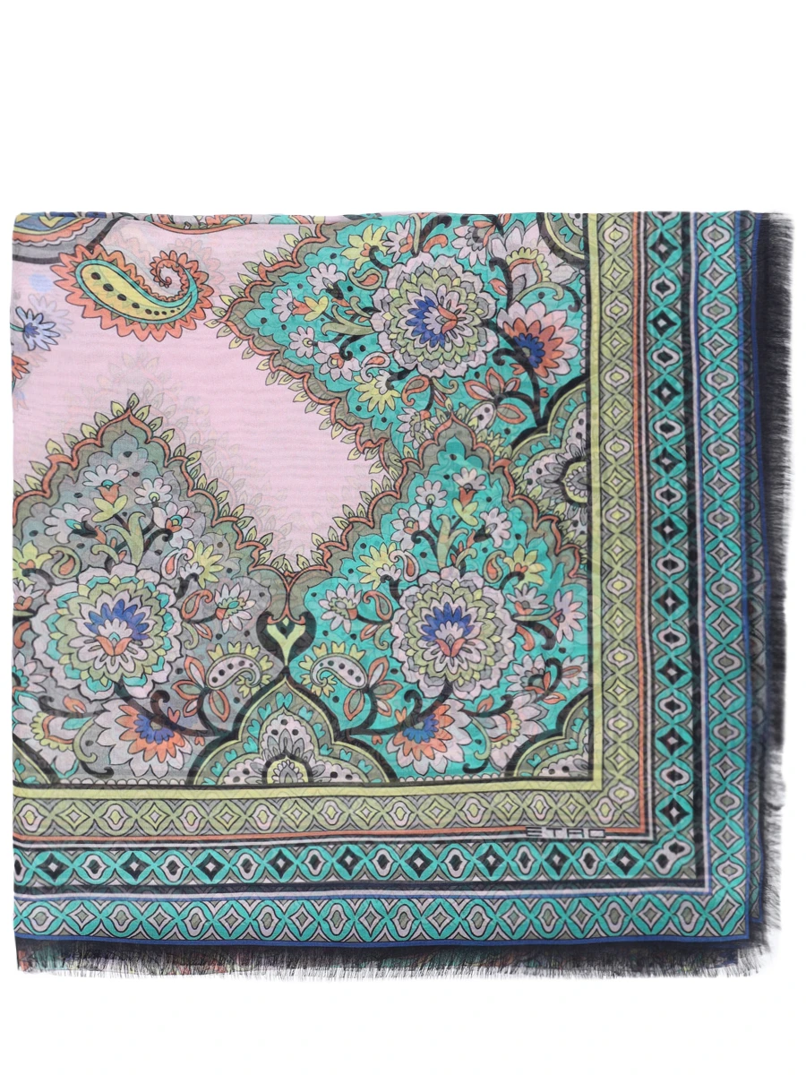 Платок шелковый ETRO WAYA0001 AK800X0885 Зеленый 
