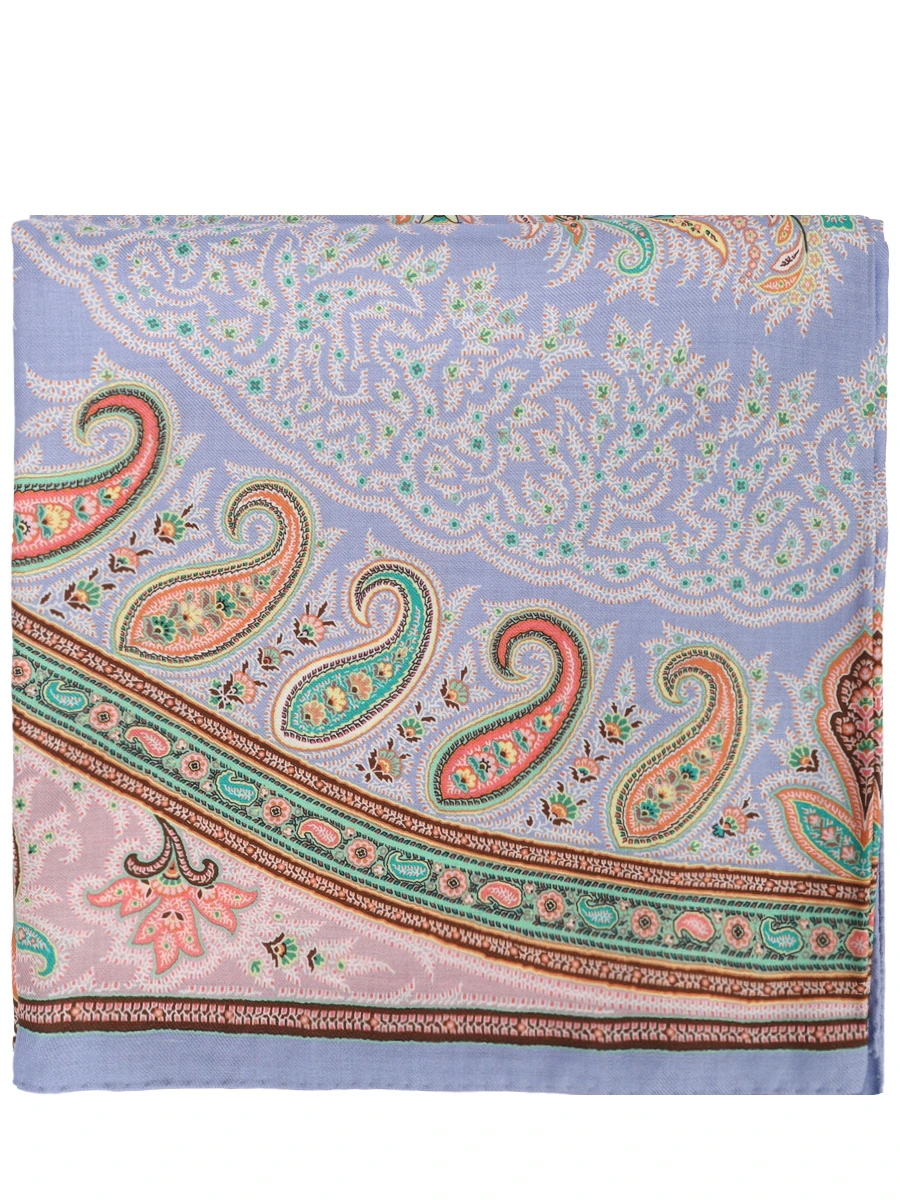 Платок из шерсти и шелка ETRO WAYA0001 AV633S9001 Розовый 