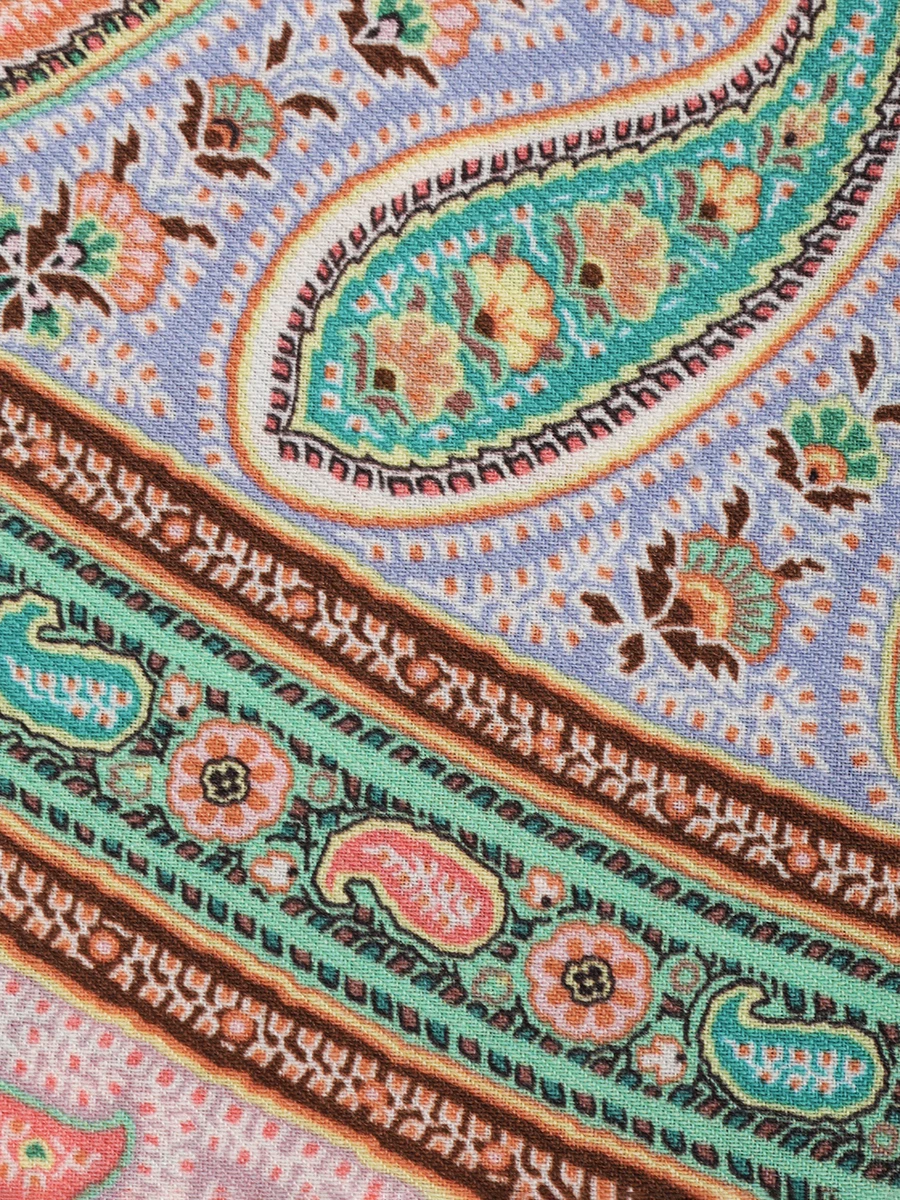 Платок из шерсти и шелка ETRO WAYA0001 AV633S9001 Розовый  Фото 3